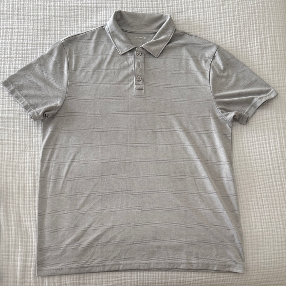 Men's Gray Polo Shirt - Old navy